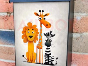 African Safari Colonial Mailbox Cover