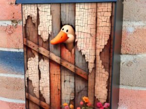 Cute Silly Goose Colonial Mailbox Cover